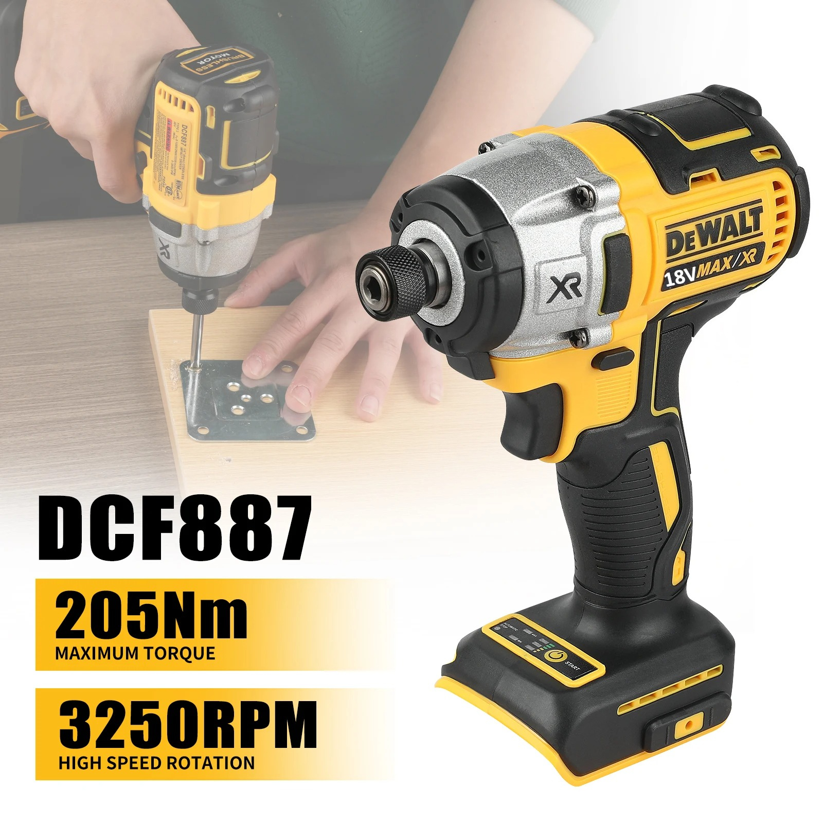 Power Tools Universal Battery - DEWALT DCF887 205 Nm Elektrischer Schraubenschlüssel,