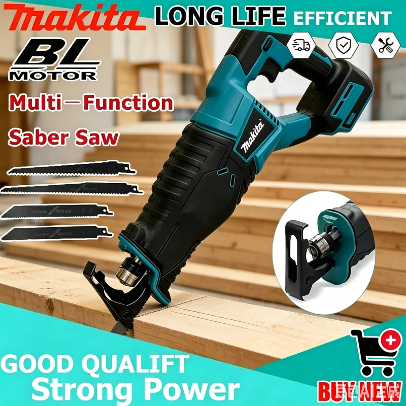 Reciprocating Saw Cordless - Makita Akku-Säbelsäge mit Bürstenlosem Motor Multifunktionale