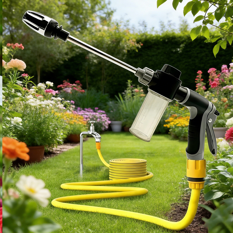 Power Tools And Engineering - Hochdruck-Autowaschpistole Gartenwasserschlauchdüse, Multifunktionales Bewässerungswerkzeug, Leistungsstarke Reinigung