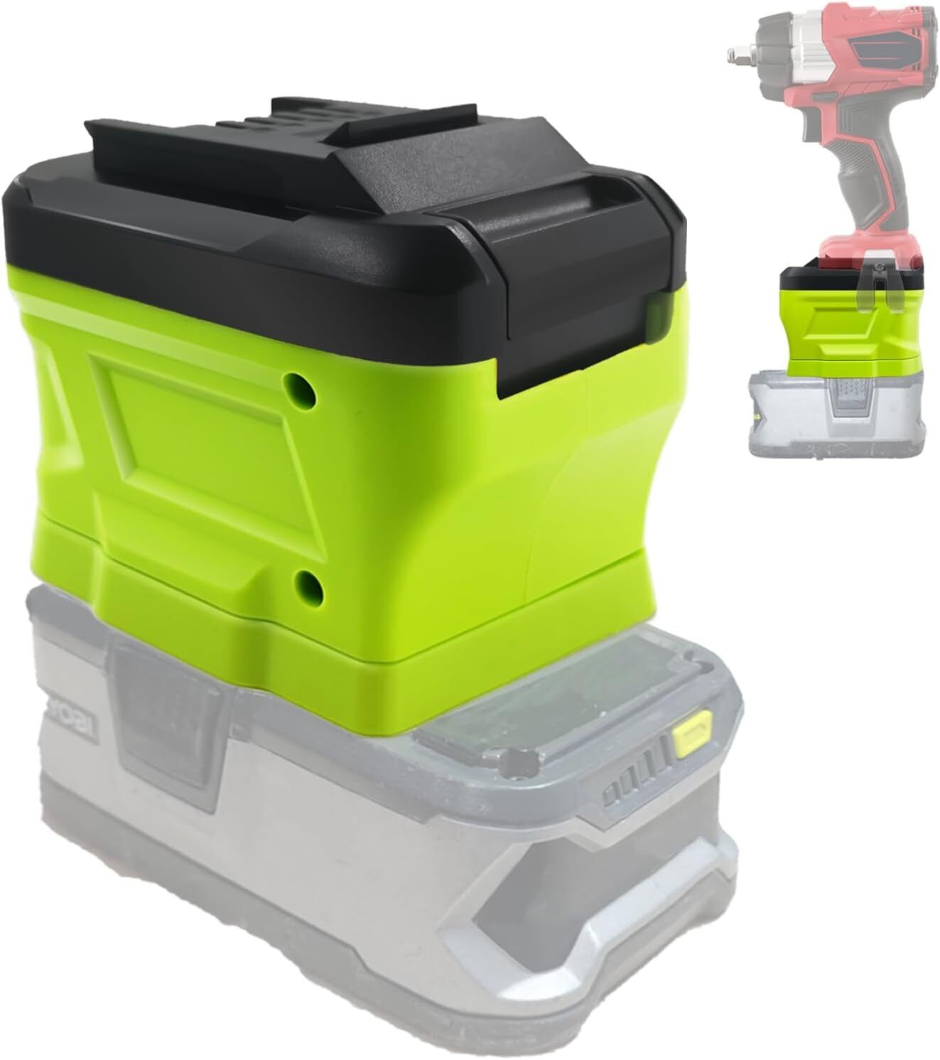 Power Tools Ryobi - Batterieadapter für Ryobi 18V Li-Ionen-Akku, Konverter