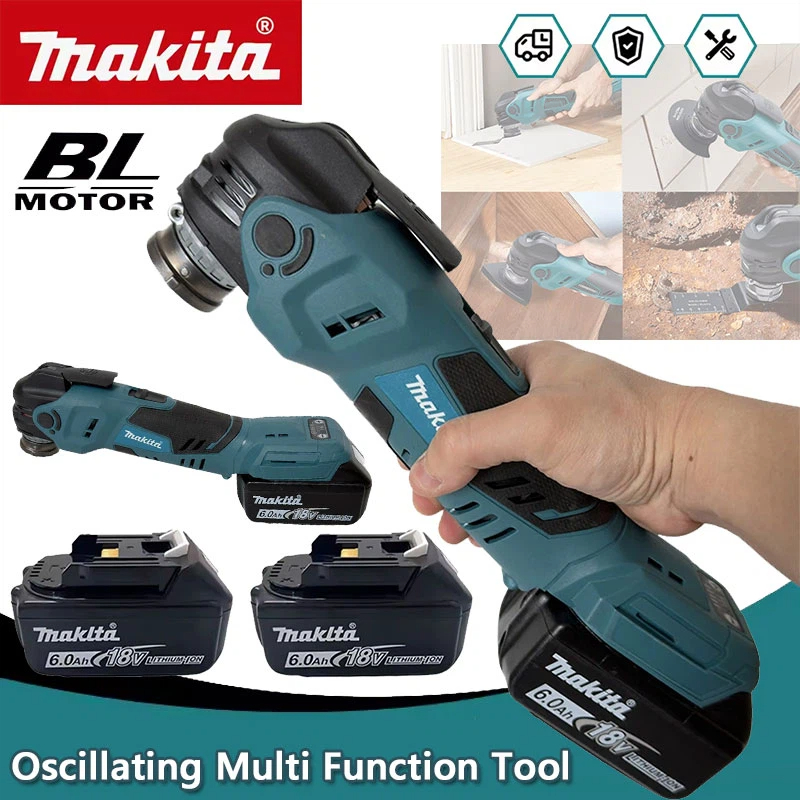 Power Tools Professional - Makita Bürstenloser Oszillierender Multifunktionswerkzeug-Elektrosäge mit Trimmer/Schaufel/Schneidwerkzeug