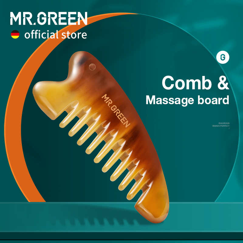 Power Tools Green Color - MR.GREEN Kamm Mit Guasha Schaben Massage
