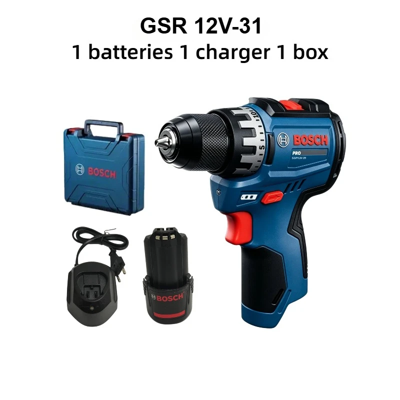 Power Tools Professional - Bosch Professional GSR 12V-31 Akku-Bohrschrauber, 12-V-Elektroschrauber,