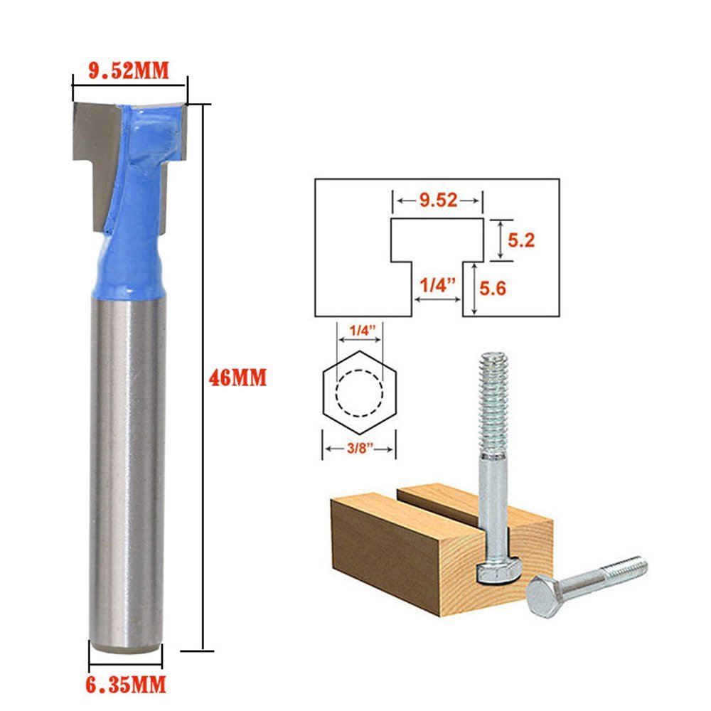 Power Tools Woodworking - A11I 1/4 Zoll Schaft T-Slot Cutter