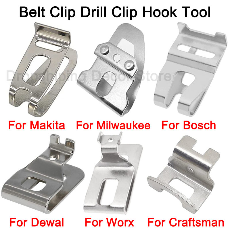 Power Tools Ryobi - Gürtelclip-Haken mit Schraube für Makita/Milwaukee/Bosch/Dewal/Worx/Ryobi/Ridgid 18V