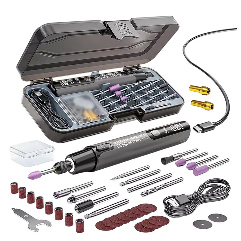 Impact Driver Cordless - FYBL-Kabelloser Elektrischer Mini-Gravierstift 3,7V 10000-16000 U/min