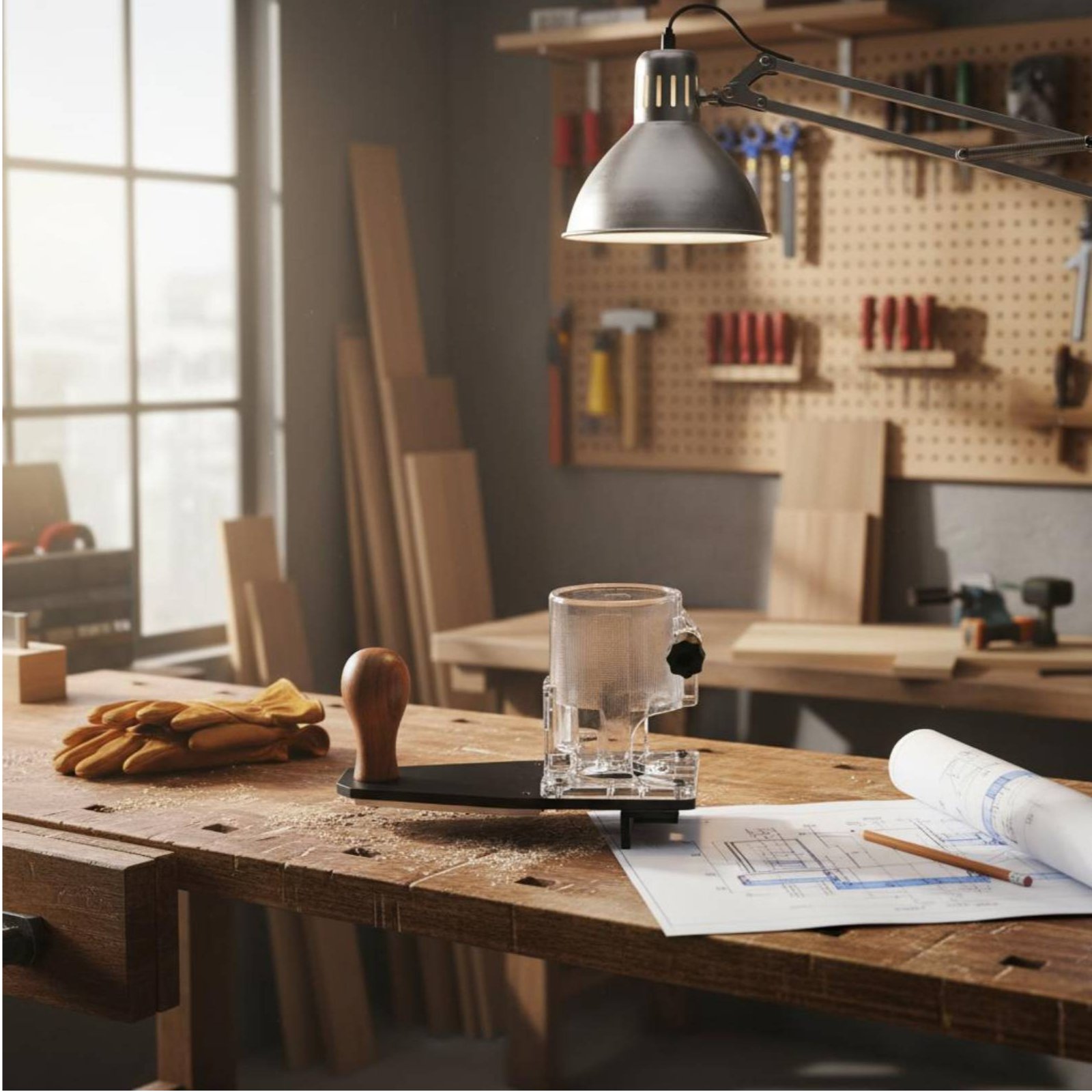 Power Tools Woodworking - Kantenfräsbasis, langlebige Konstruktion, Rundfräsbasis, Zubehör für