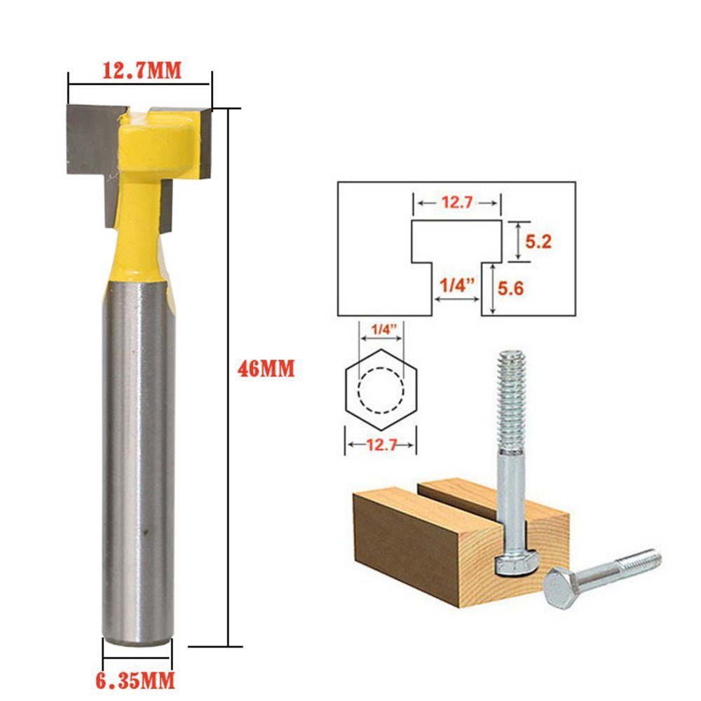 A11I 1/4 Zoll Schaft T-Slot Cu – Power Tools Woodworking Bewertung und Preis