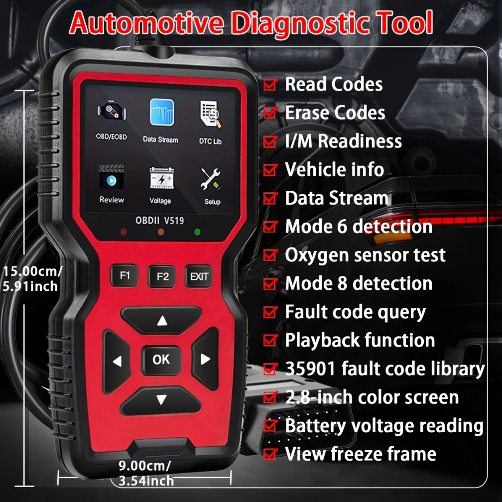 V519 V539 Professioneller OBD2 – Power Tools Professional Bewertung und Preis