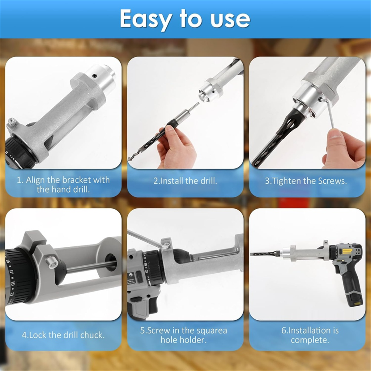 ABNJ Vierkantlochbohrer-Adapte – Power Tools Woodworking Bewertung und Preis