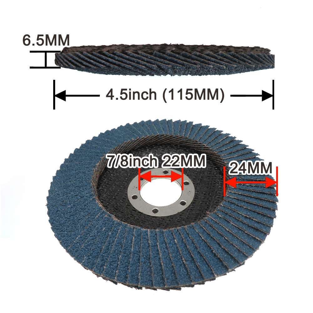 5 Stück Zirkonoxid-Fächerschei – Angle Grinder 4.5 Bewertung und Preis