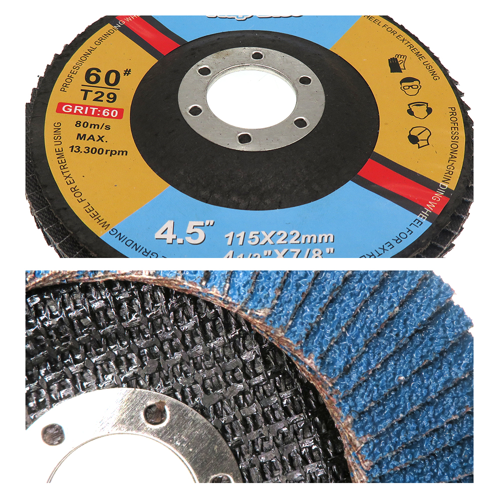 5 Stück Zirkonoxid-Fächerschei – Angle Grinder 4.5 Bewertung und Preis